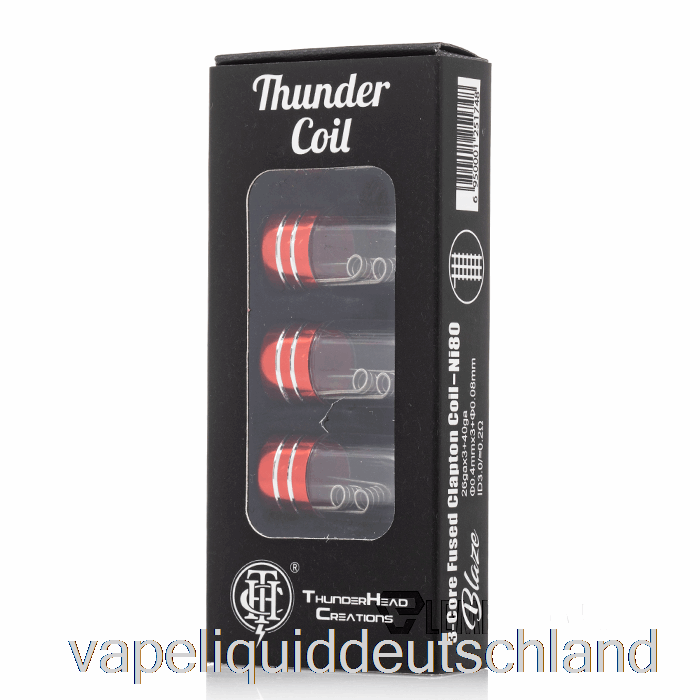 Thunderhead Creations Vorgefertigte Thunder Coils 3-Kern Fused Clapton Coils Vape Liquid